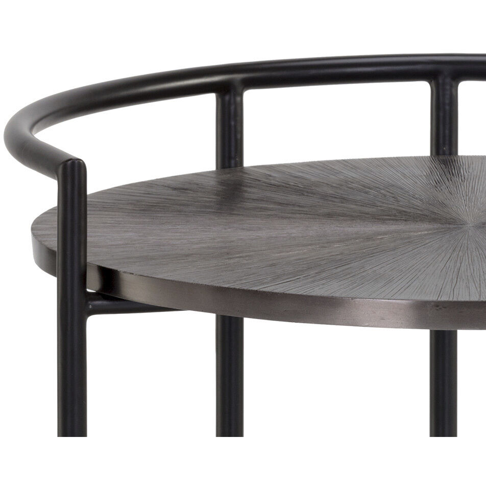 Brighton 21.75 X 20.25 inch White / Black Night Stand